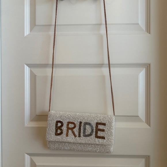 Beaded bride crossbody purse - Picture 1 of 2